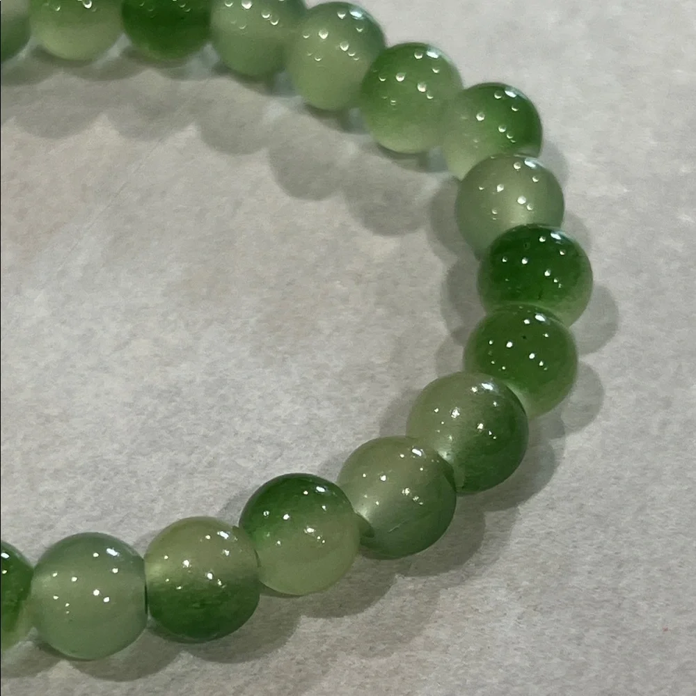 Chic Green Ombre Beaded Bracelet